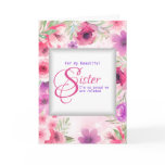 To Sister From Sis Floral Frame Mother's Day Card To Sister From Sis Floral Frame Mother's Day Card
