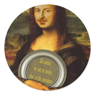 To Smile Or Not To Smile  Classic Round Sticker