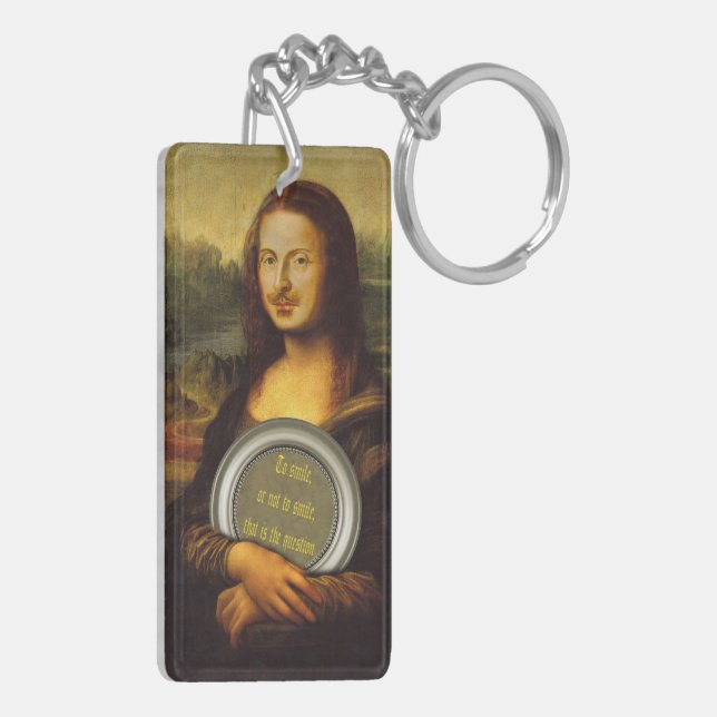 To Smile Or Not To Smile  Keychain (Back Left)