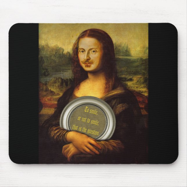 To Smile Or Not To Smile  Mouse Pad (Front)