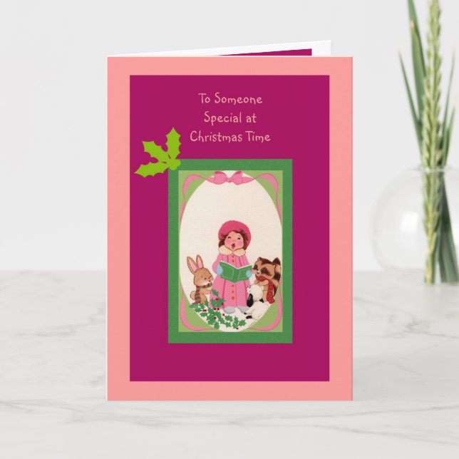 To Someone Special at Christmas Time Holiday Card (Front)
