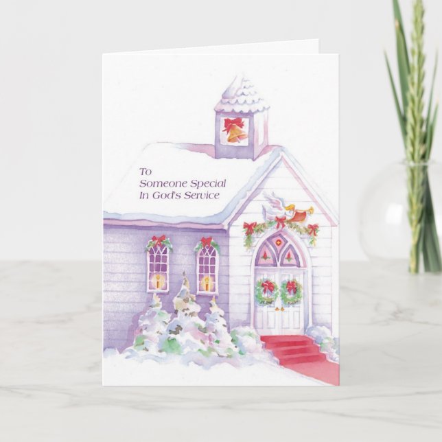 To Someone Special In God's Service Holiday Card (Front)