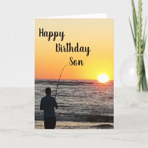 TO SON ON YOUR BIRTHDAY CARD