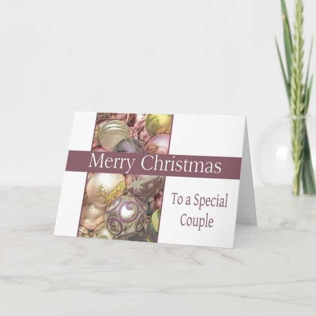 To Special Couple  Merry Christmas card (Front)