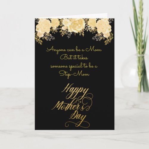 To Step_Mom Mother Special Mothers Day Holiday Card