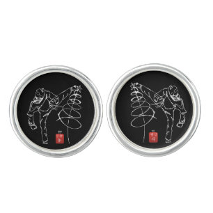 TO TAKE DOWN A STAR WAY TKD CUFFLINKS