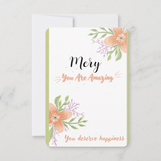 to thank someone you card (Front)