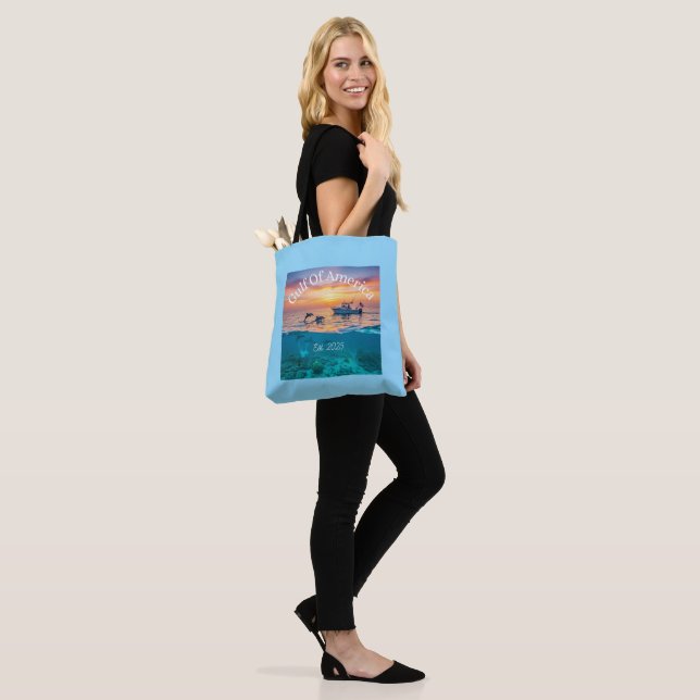 To The Beach- Tote Bag (On Model)