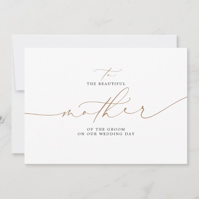 To The Beautiful Mother Of The Groom Wedding Day (Front)