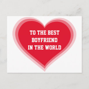 To The Best Boyfriend In The World Valentine Cards