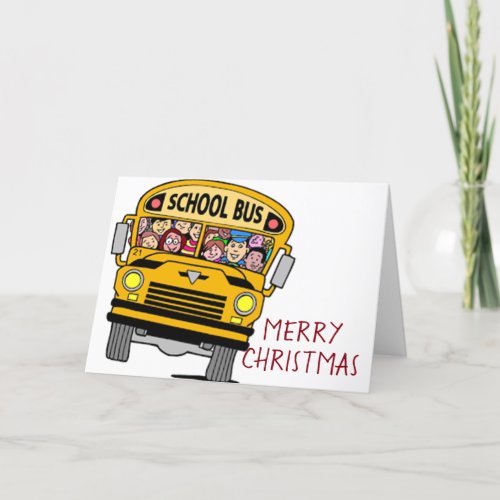 TO THE BEST BUS DRIVER EVER AT CHRISTMAS HOLIDAY CARD