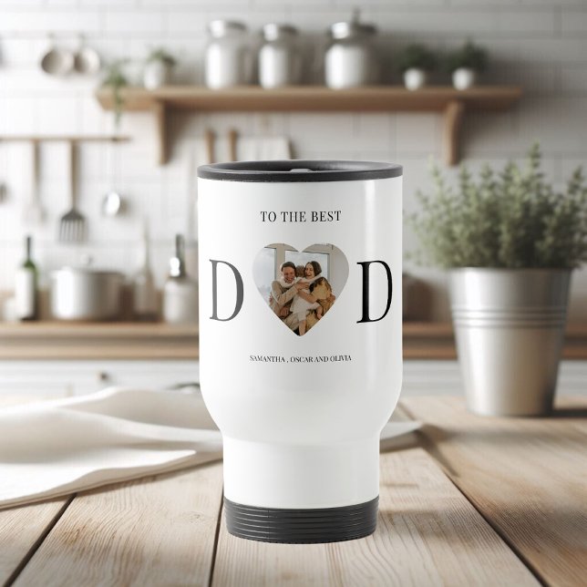 To The Best Dad Custom Photo | Father's Day Gift Travel Mug (Creator Uploaded)