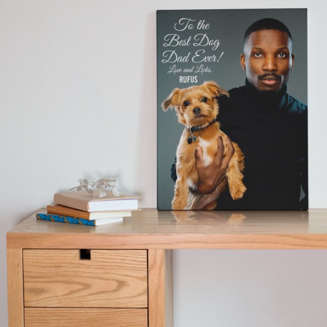 To the Best Dog Dad Ever Custom Photo Acrylic Print (Creator Uploaded)