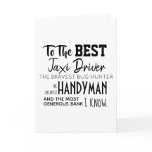 "To the best" - Happy Father's Day Card - Funny