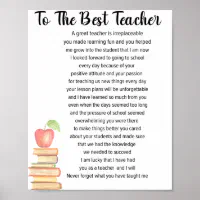 best teacher poems