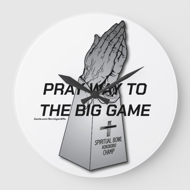 TO THE BIG GAME  LARGE CLOCK (Front)