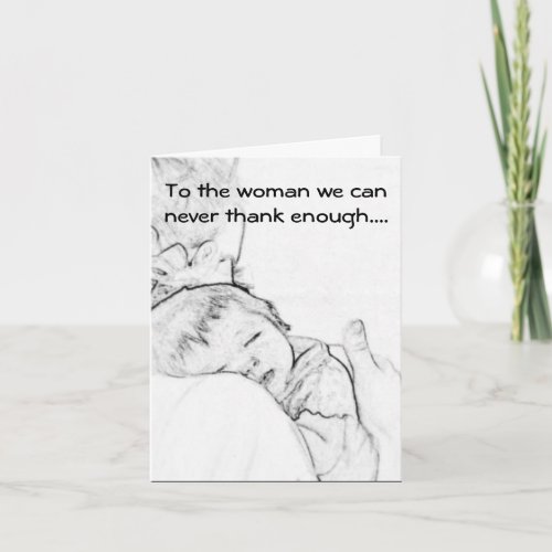 To the Birth Mother of our Child Card