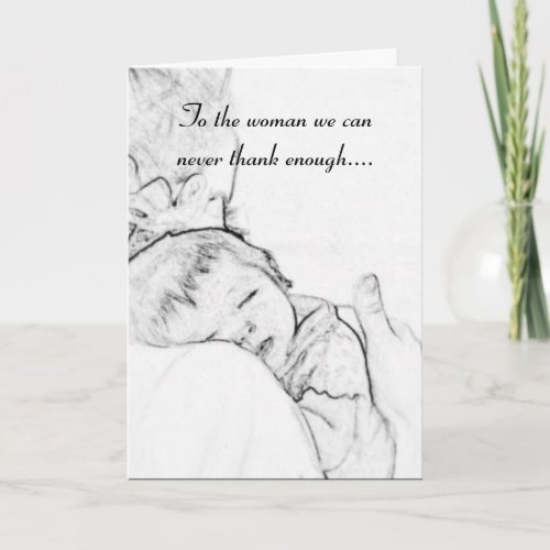 To the Birth Mother of our Child Card