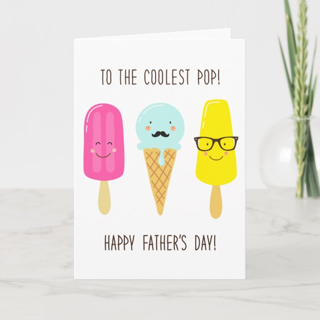 To The Coolest Pop - Father's Day Card (Front)