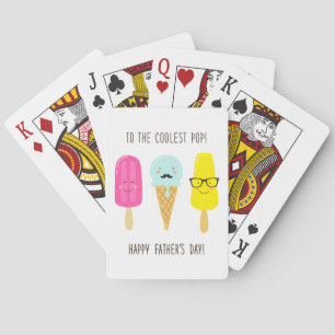 To The Coolest Pop - Father's Day Poker Cards