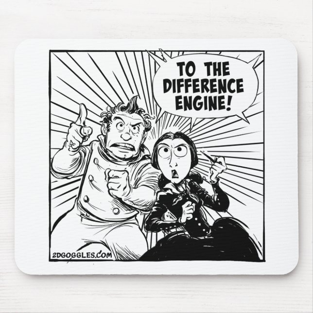 To The Difference Engine Panel Mouse Pad (Front)