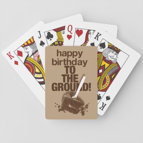 To the Ground Playing Cards