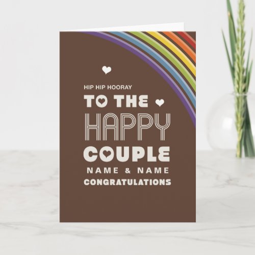 To the happy couple  Congratulations Card