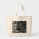 to the happy ending or the broken heart large tote bag