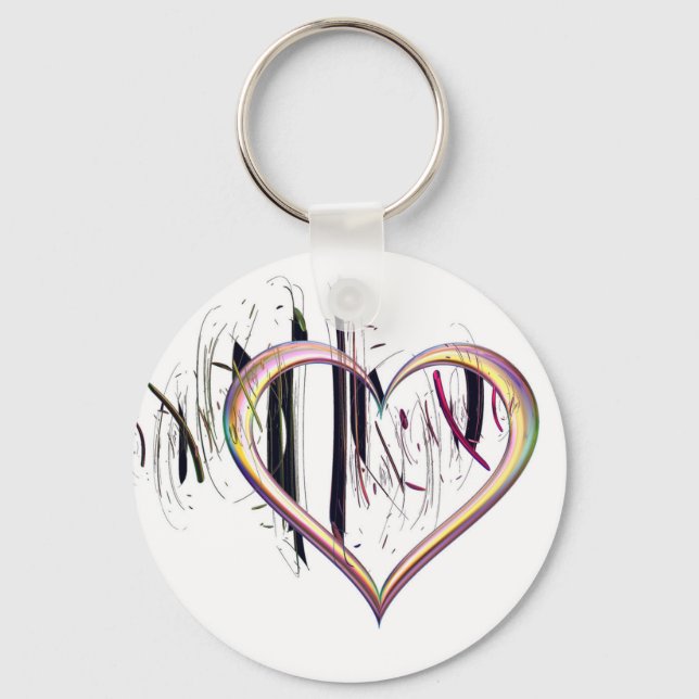 To the Heart Be True Button Key Ring (Front)