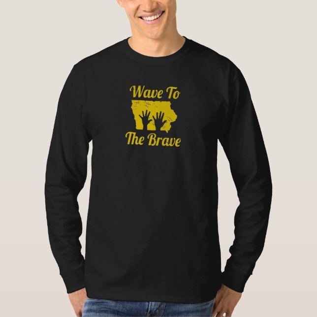 to the, Hospital Hand Waving Hero Premium T-Shirt (Front)