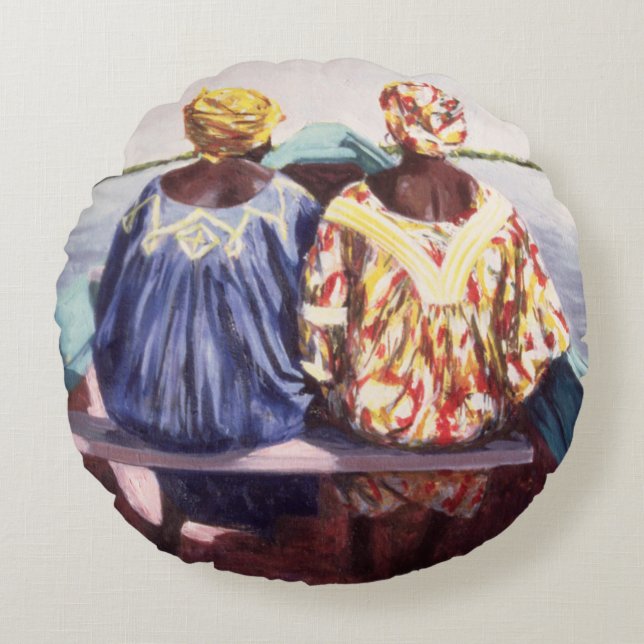 To the Island 1998 Round Pillow (Front)