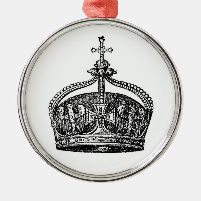To the King [Crown] Metal Ornament (Front)