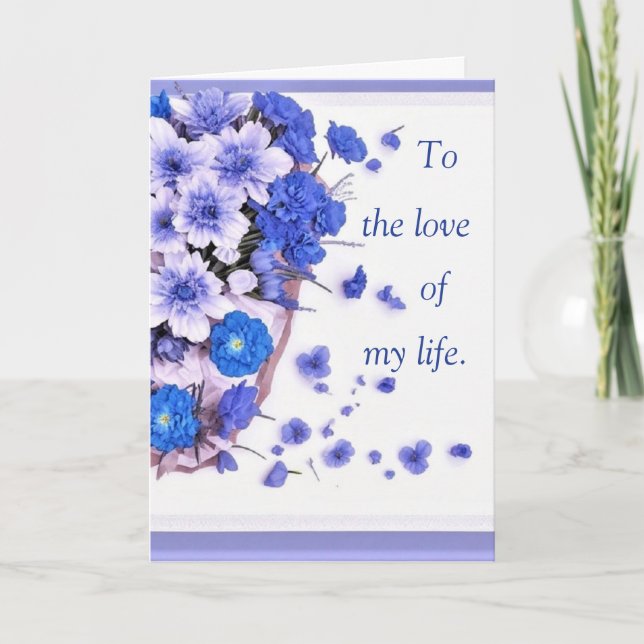 To the Love of My Life Holiday Card for Him (Front)