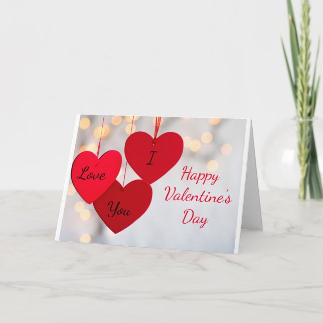 **TO THE LOVE OF MY LIFE** ON VALENTINE'S DAY HOLIDAY CARD (Front)