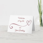 TO THE "LOVE OF MY LIFE" on "YOUR BIRTHDAY" Card<br><div class="desc">THANK YOU FOR STOPPING BY ONE OF MY EIGHT STORES!!!!!</div>