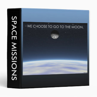 To The Moon 3 Ring Binder