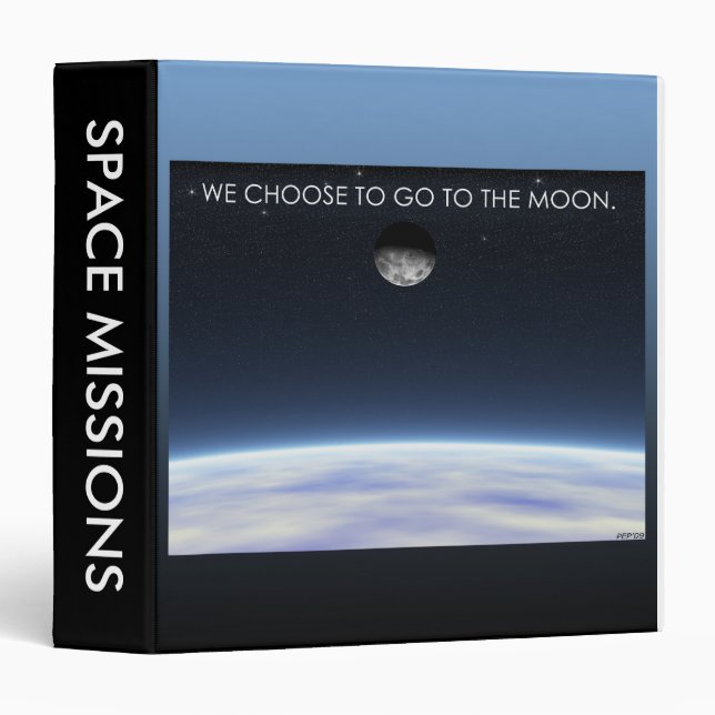 To The Moon 3 Ring Binder (Front/Spine)