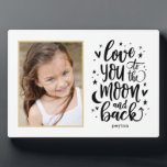 To The Moon And Back EDITABLE COLOR Photo Frame<br><div class="desc">Simply personalize with your text and photo(s) and create a one-of-a-kind gift for yourself or someone you love! Background,  text,  and artwork can be changed to any color of your choice!</div>
