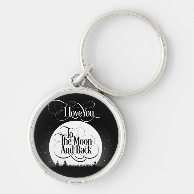 To The Moon And Back Keychain (Front)