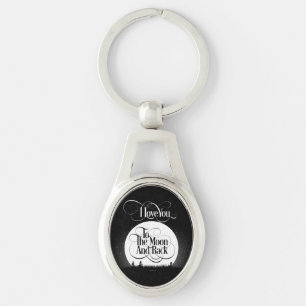 To The Moon And Back Keychain