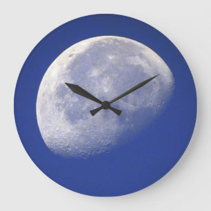 To the MOON and Back Large Clock