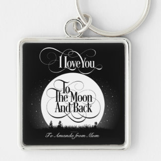 To The Moon And Back (personalized) Keychain