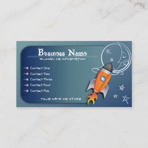 To the Moon Business Cards