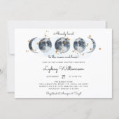 To The Moon Celestial Baby Shower Invitation (Front)