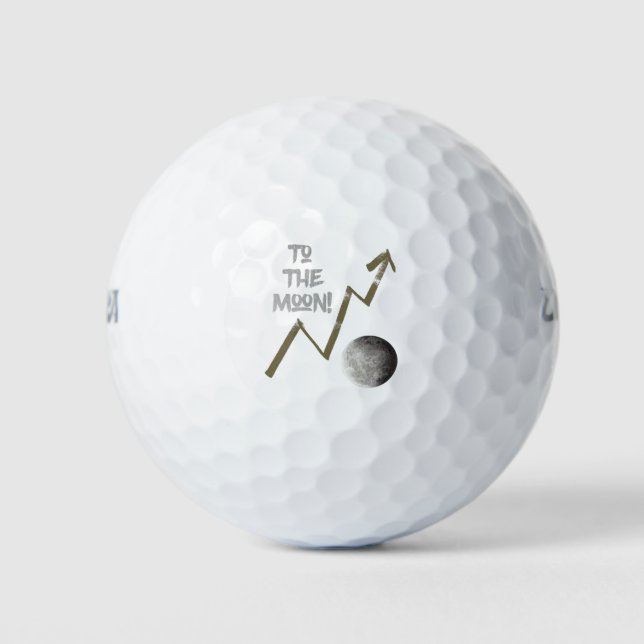 To The Moon Golf Balls (Front)