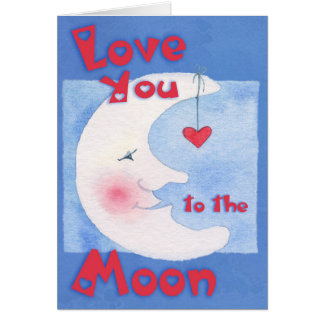 To The Moon - Greeting Card