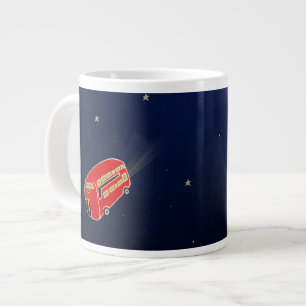To the moon large coffee mug