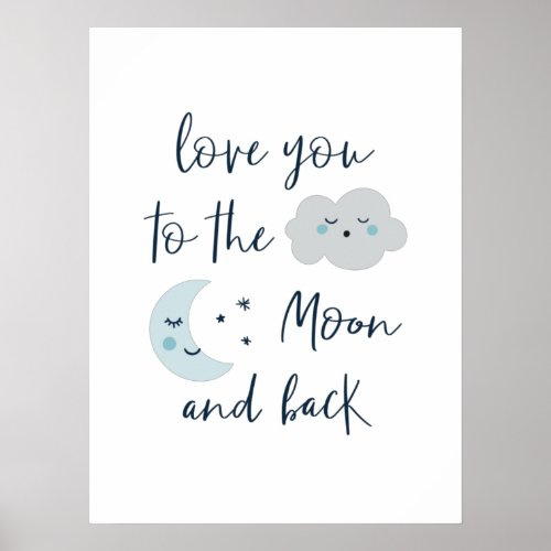 To the moon poster