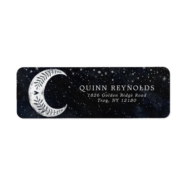 To the Moon | Return Address Label (Front)