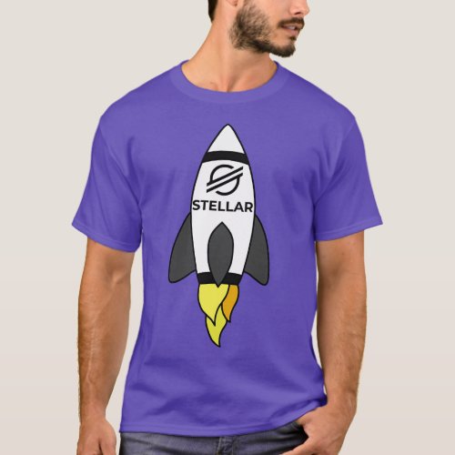 To The Moon Rocket Stellar T_Shirt